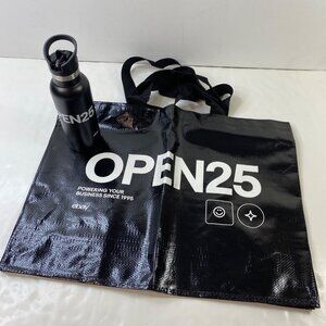 Ebay Open25 Black Water Bottle & Tote Set eBayana